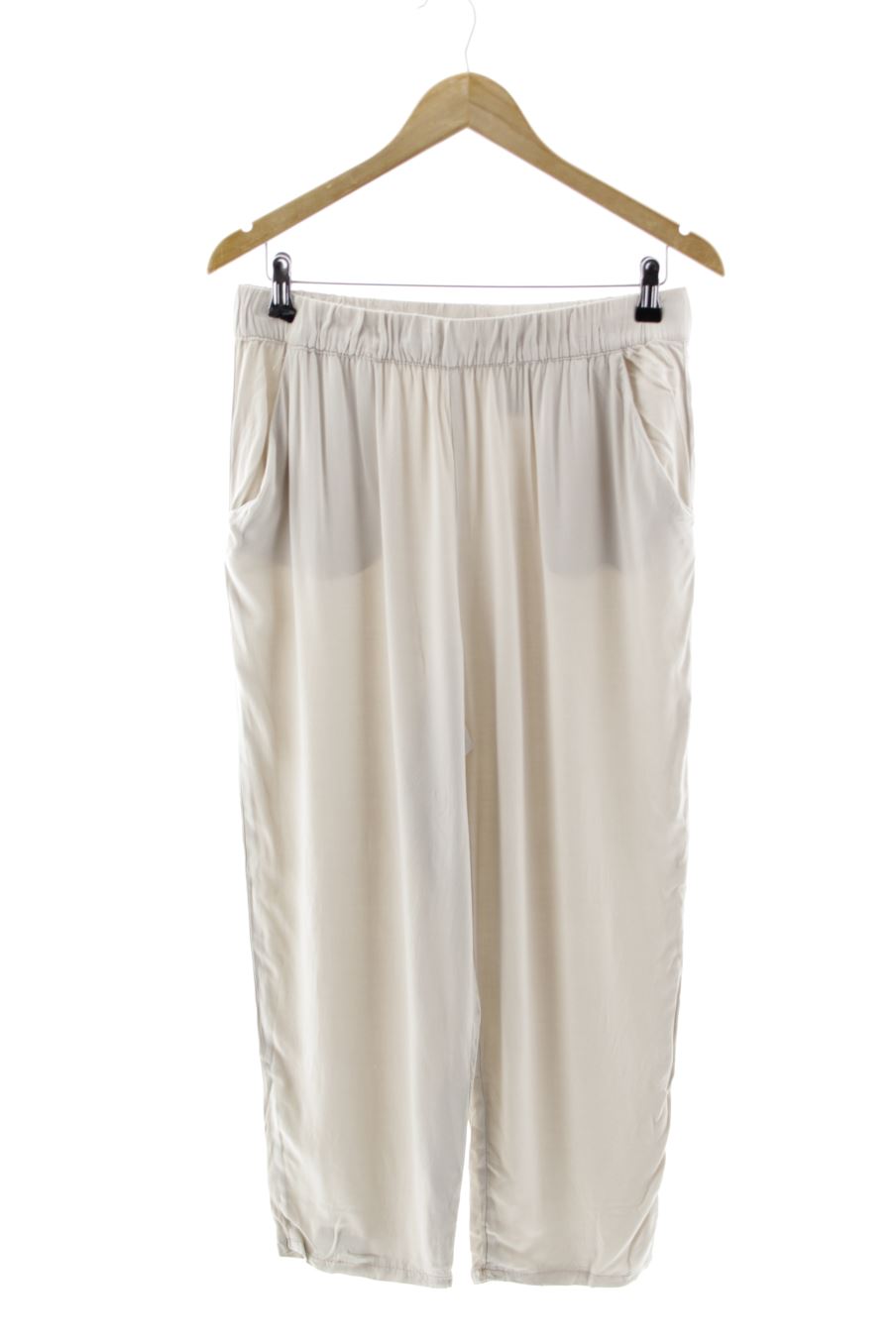 Pantalon Casual H&M de la taille 42, de couleur beige