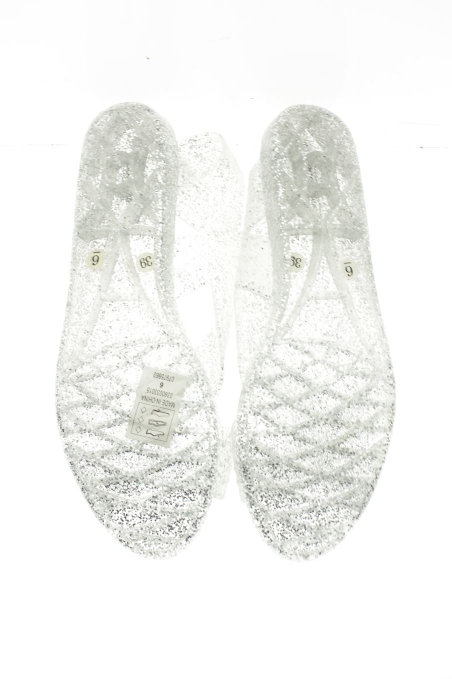 Sandalias planas de ASOS de la talla 39, de color gris de