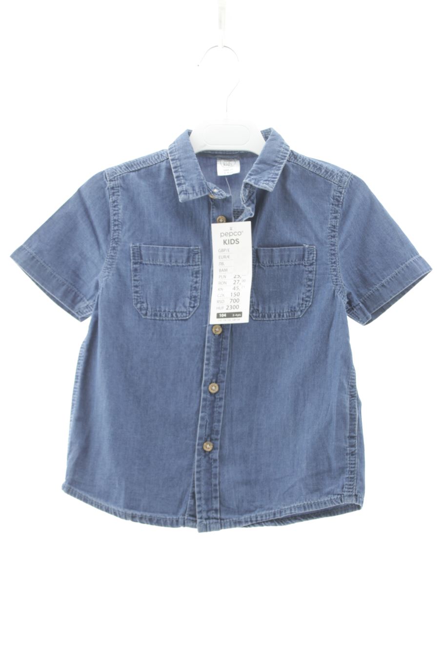 Chemise Pepco de la taille 3 ans de denim avec une étiquette
