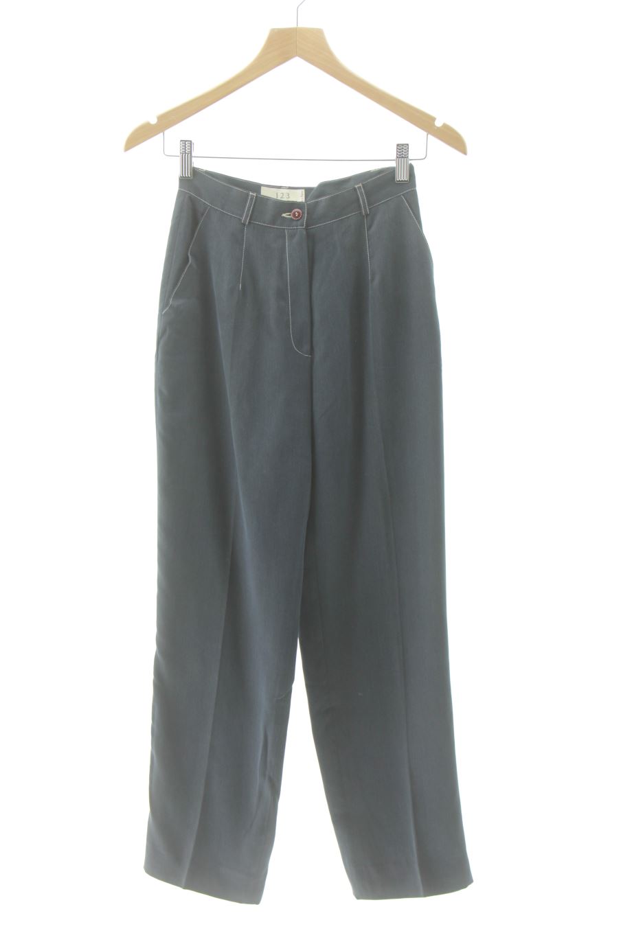 Pantaloni de 1.2.3 París de la talla 38, de color blu oltremare