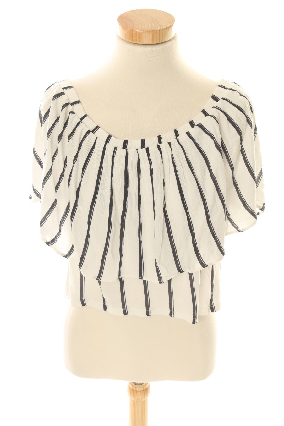 Blouse à manches courtes Trafaluc de la taille M, de couleur rayures