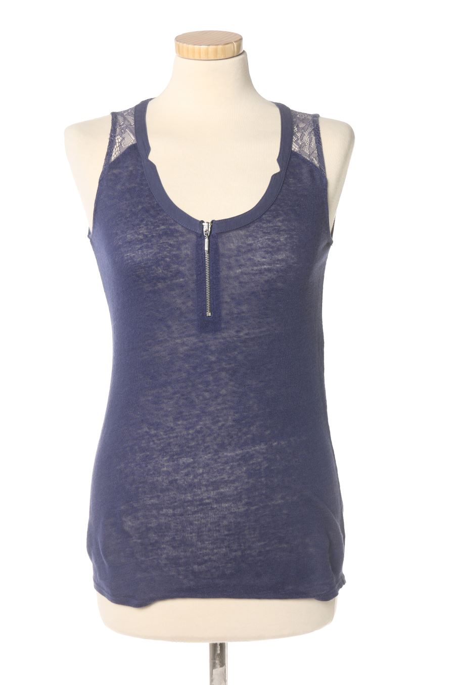 Top Naf Naf de la taille XS, de couleur bleu marine