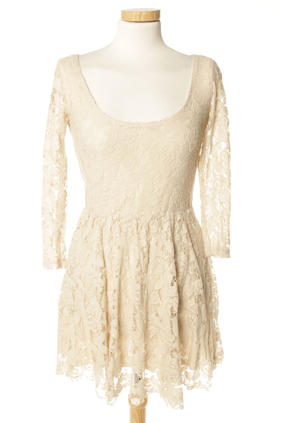 Robe casual Trafaluc de la taille S, de couleur beige