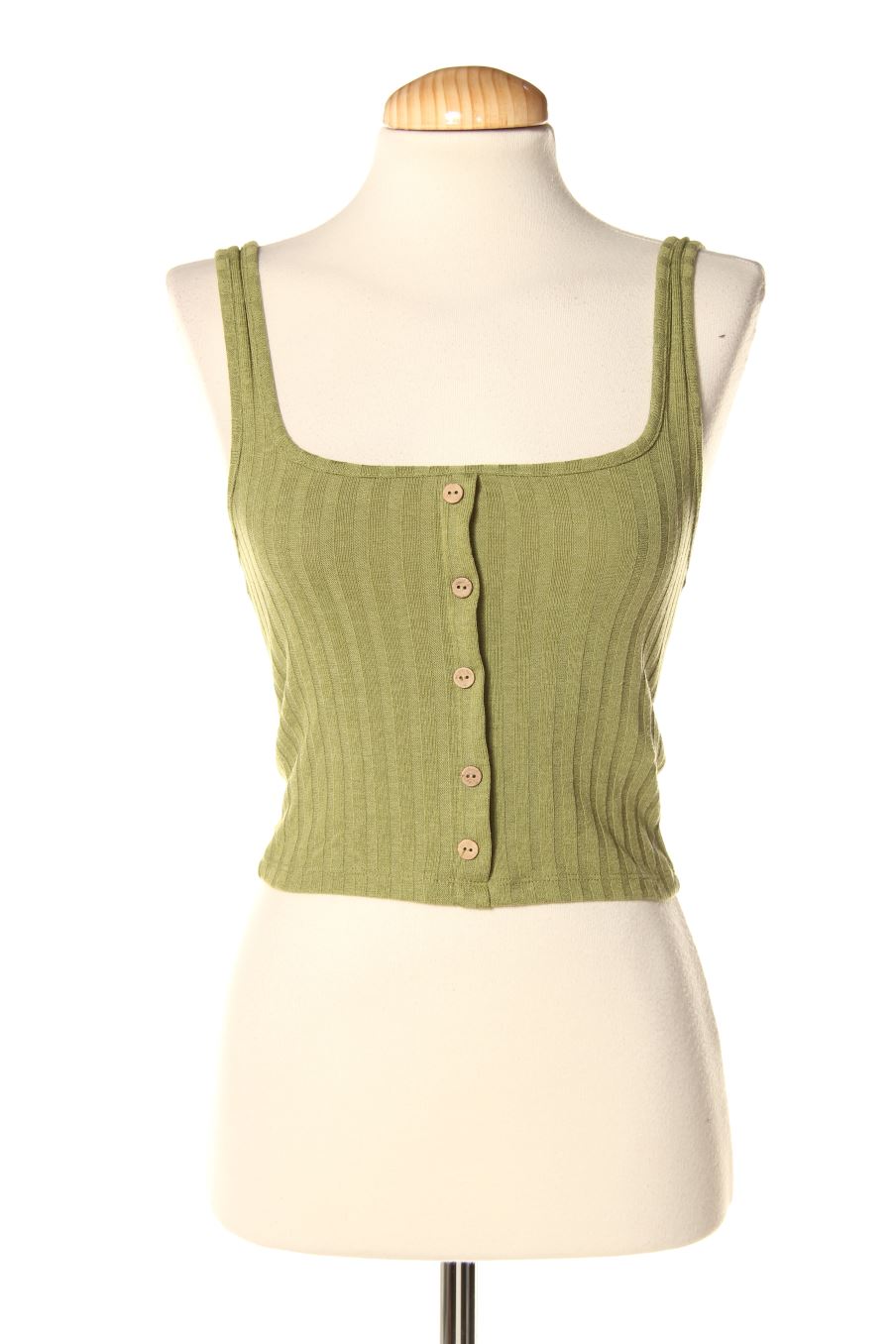 Top Stradivarius de la taille XS, de couleur vert