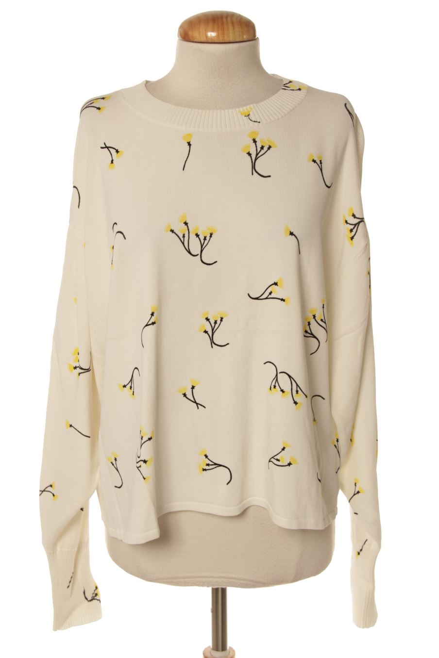Pull BIMBA Y LOLA de la taille L, de couleur blanc