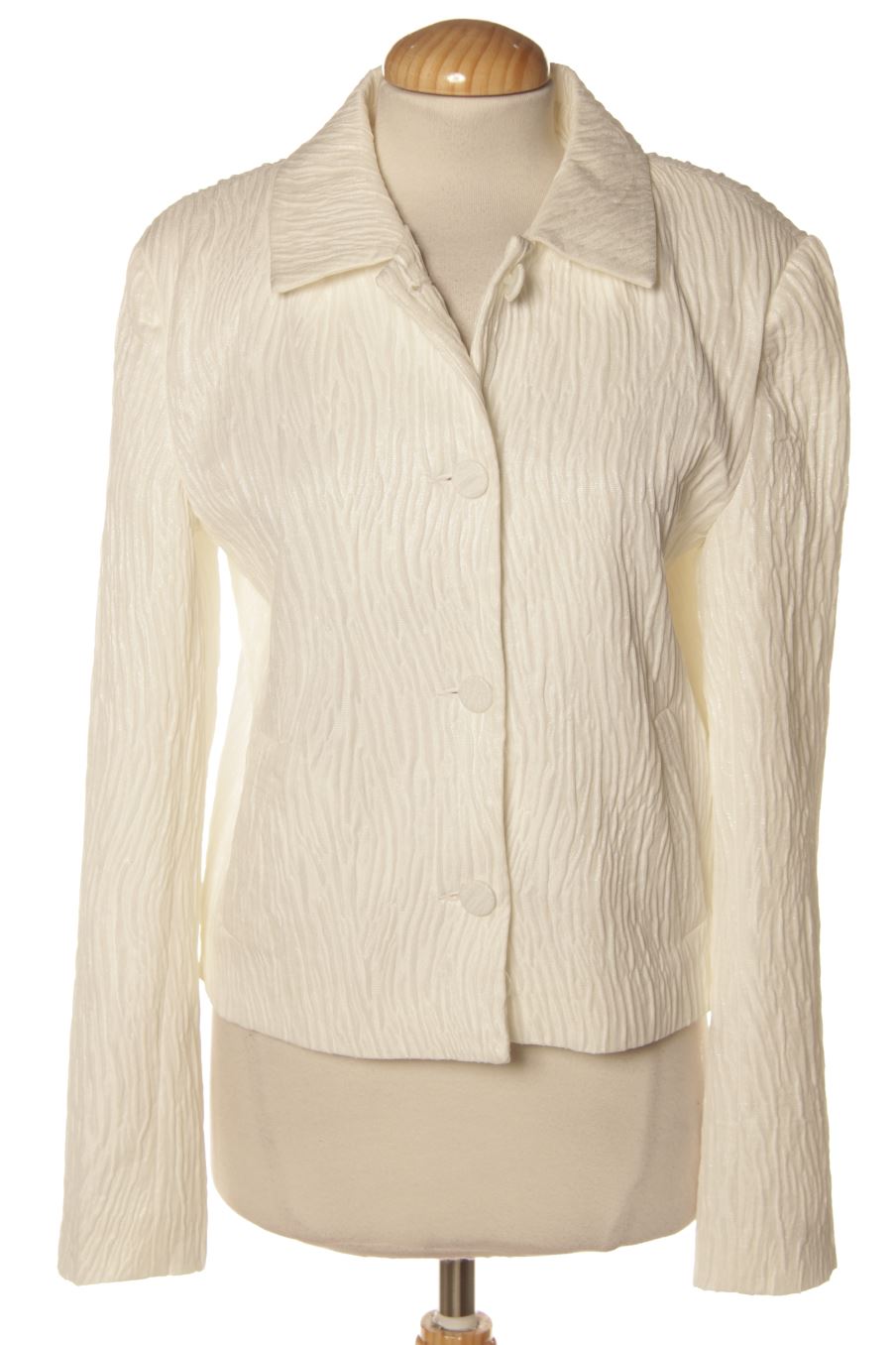 Cazadora de Zara de la talla M, de color blanco
