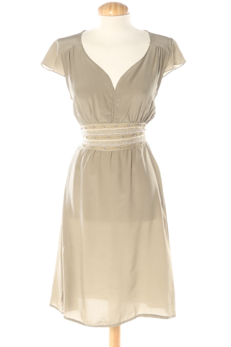 Robe casual Sandro de la taille S, de couleur vert de soie
