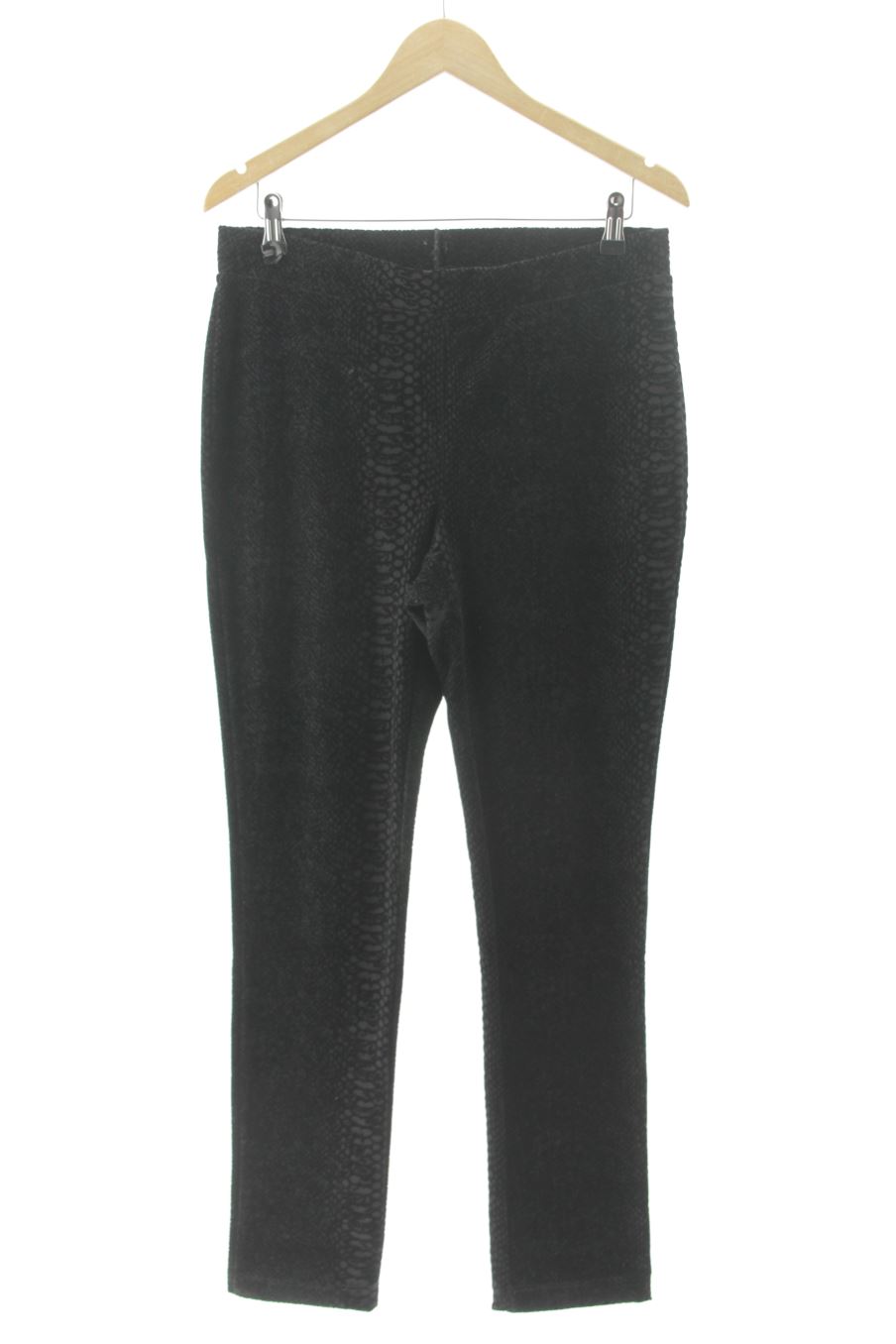 Pantalon Punto roma de la taille 42, de couleur noir de velours