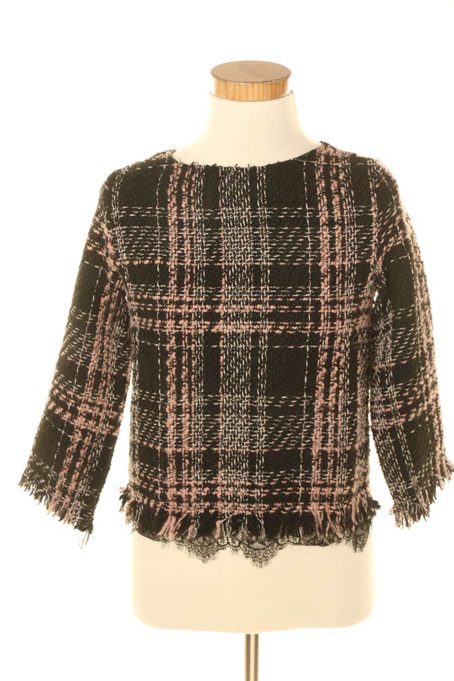 Blusa de manga larga de Zara de la talla XS, de color estampado