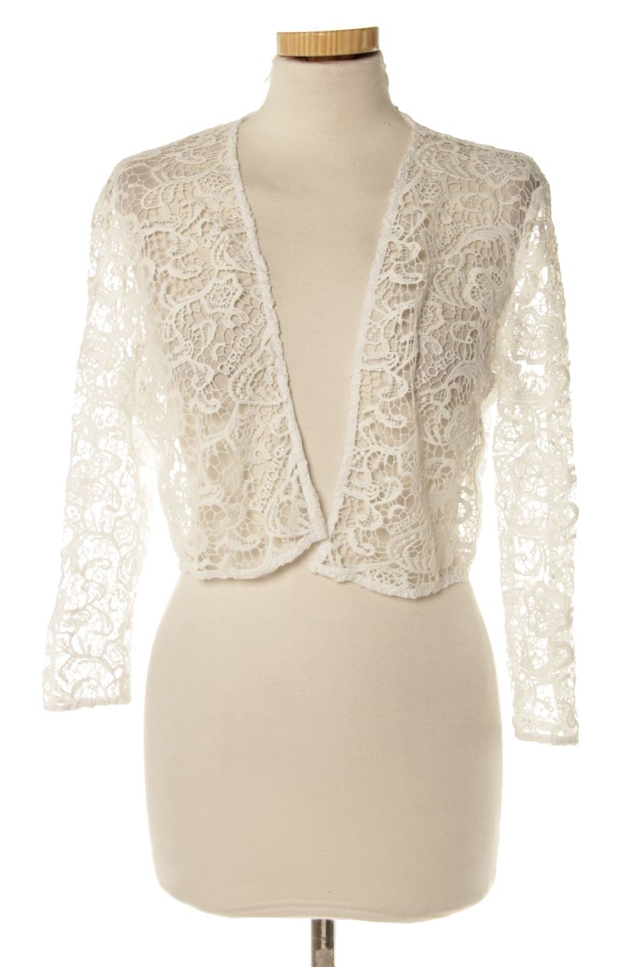 Blusa de manga larga de Naf Naf de la talla M, de color blanco