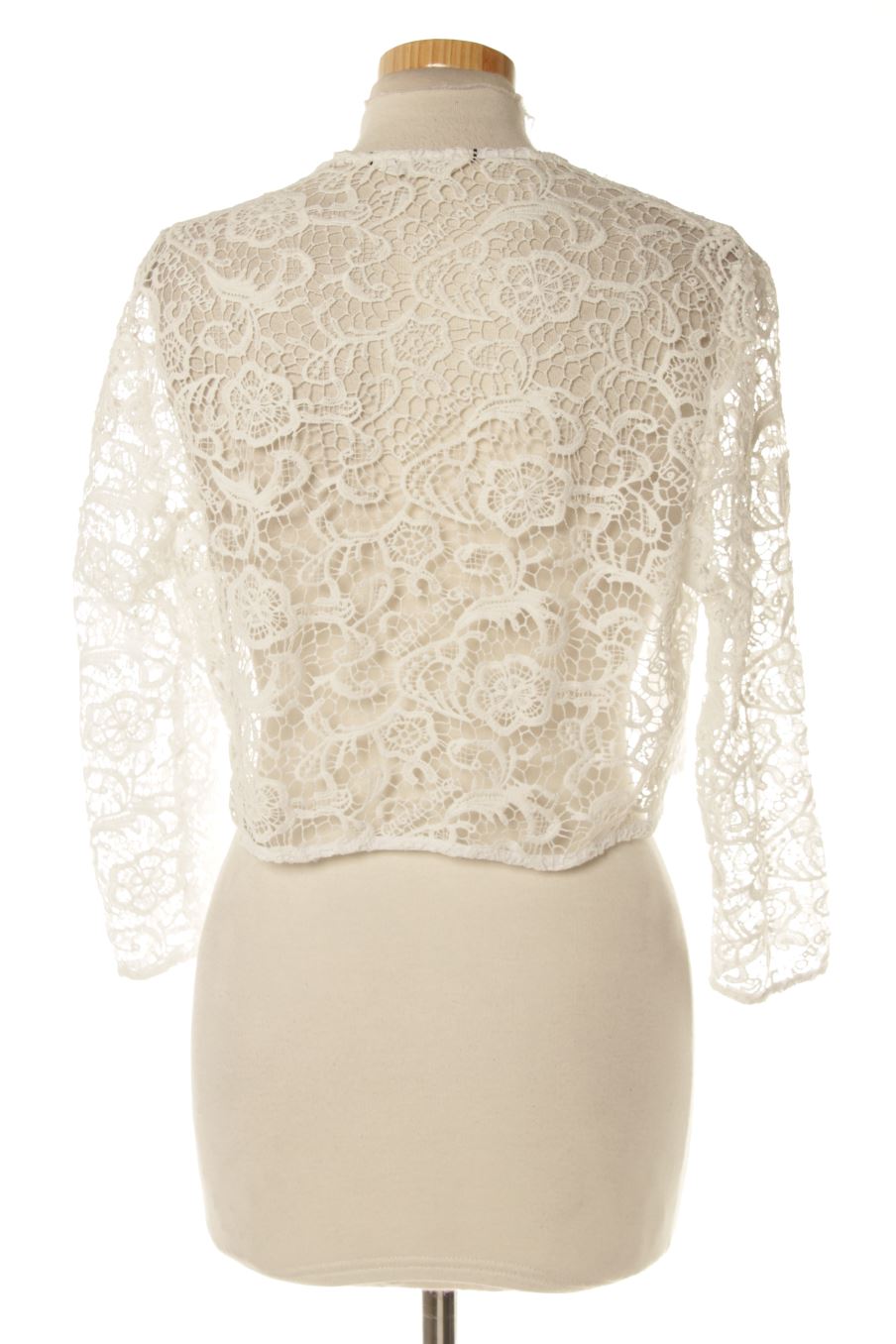 Blusa de manga larga de Naf Naf de la talla M, de color blanco