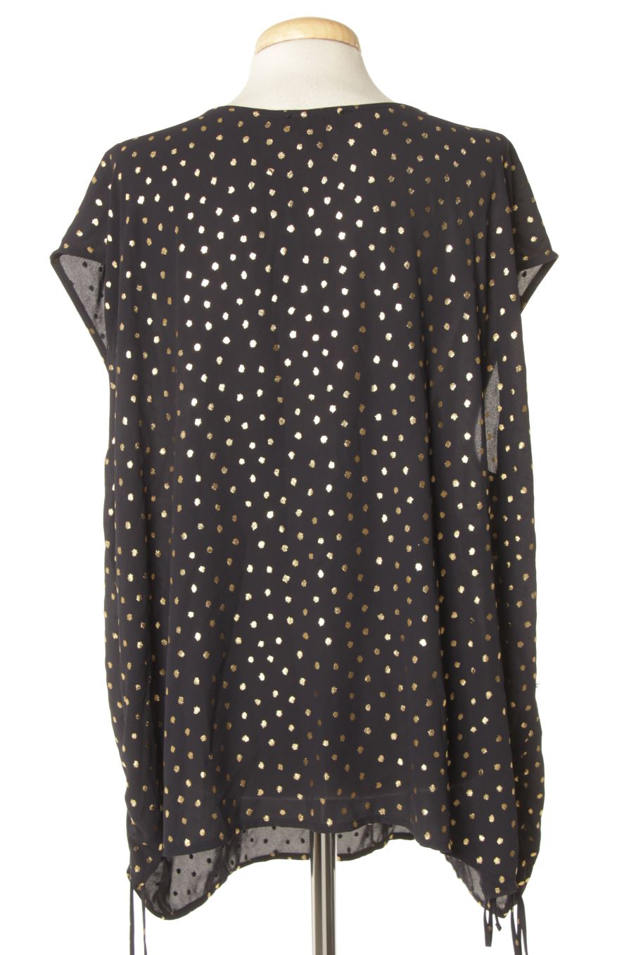 Blouse à manches courtes OCTOBER de la taille XXL, de couleur bleu marine