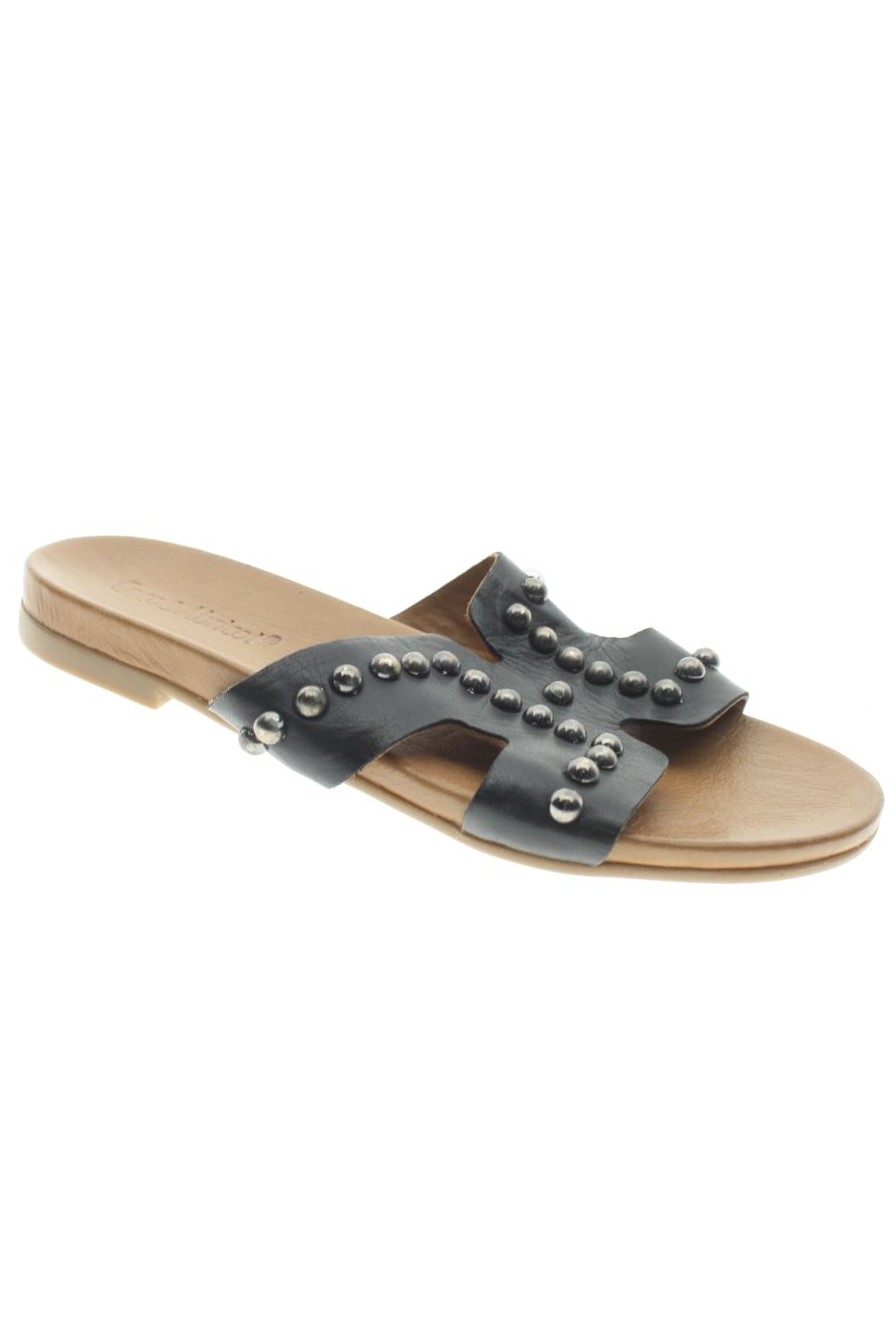 Sandalias planas de Coco & Abricot de la talla 37, de color negro de