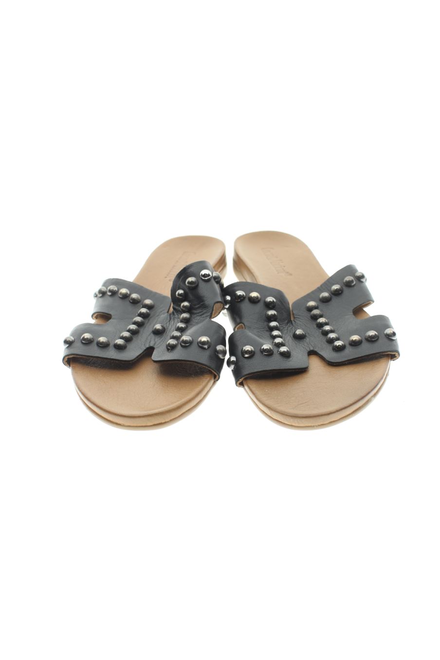 Sandalias planas de Coco & Abricot de la talla 37, de color negro de