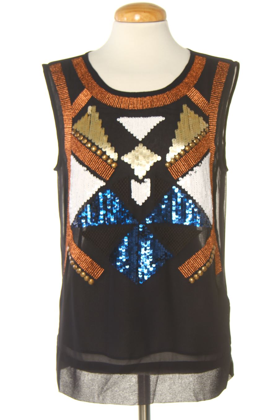 Débardeur Desigual de la taille L, de couleur bleu marine