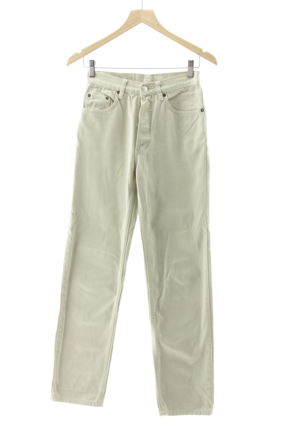 Jeans Levi's de la taille XS, de couleur beige de denim