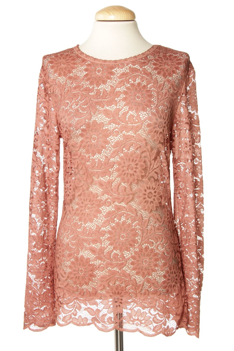 Blouse à manches longues Made in italy de la taille M, de couleur rose