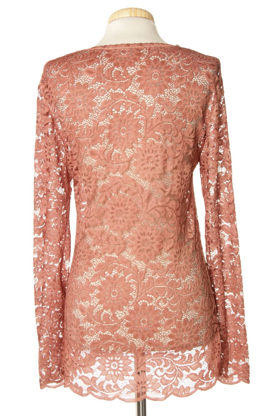 Blouse à manches longues Made in italy de la taille M, de couleur rose