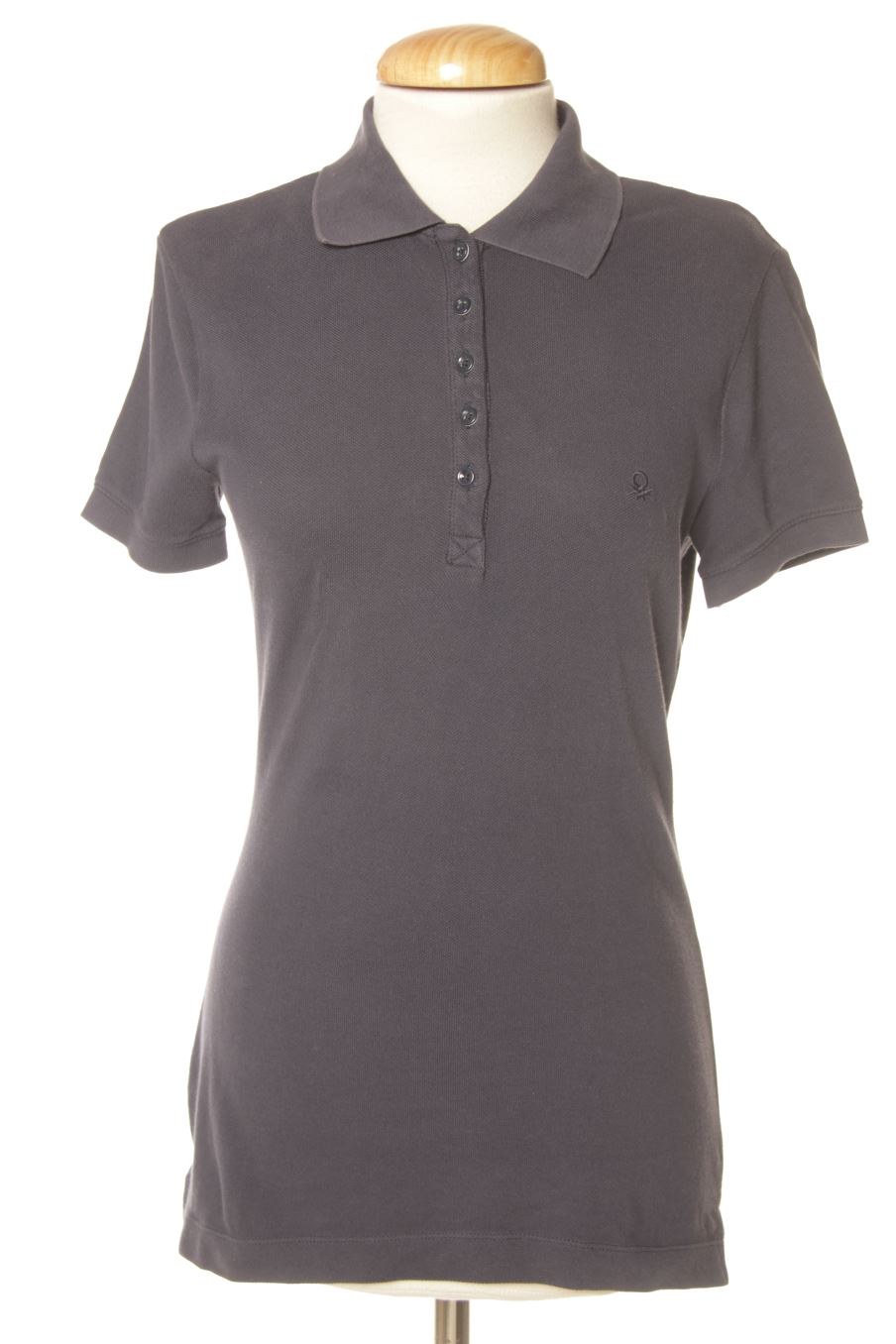 Polo Benetton de la taille S, de couleur bleu marine