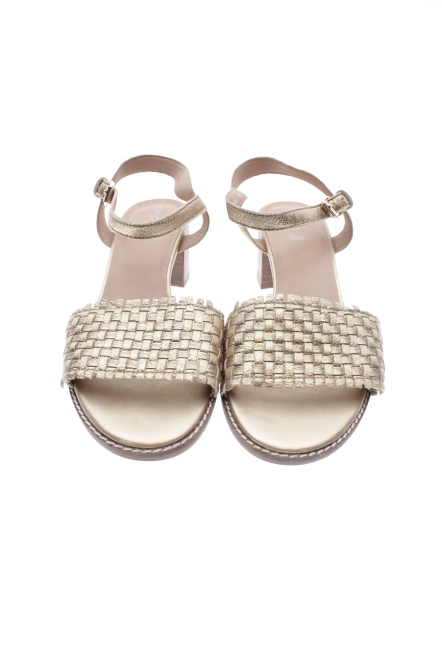 Sandalias tacon de Geox de la talla 38, de color beige de