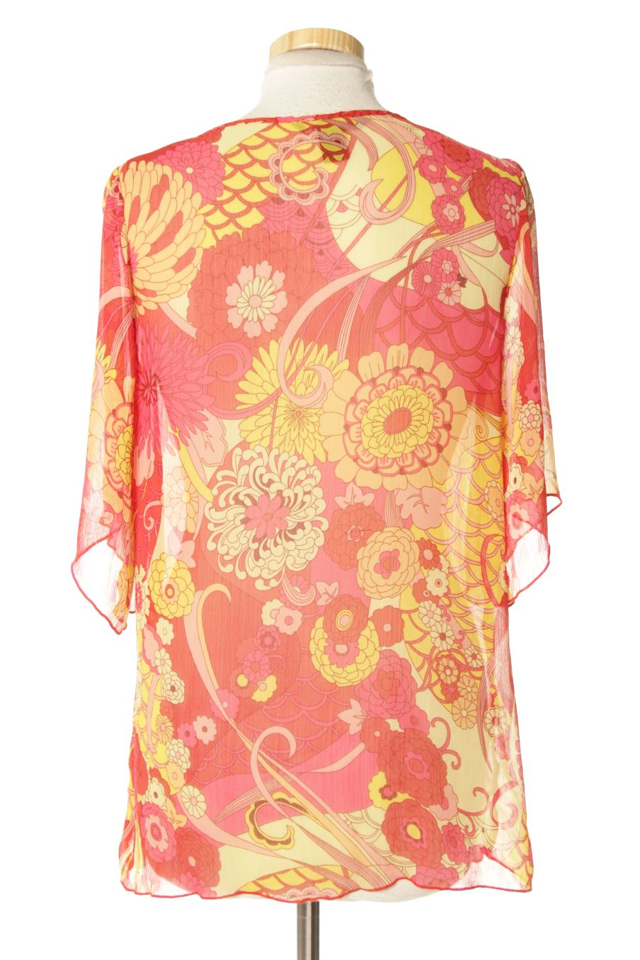 Blusa de manga corta de H&M de la talla 40, de color flores