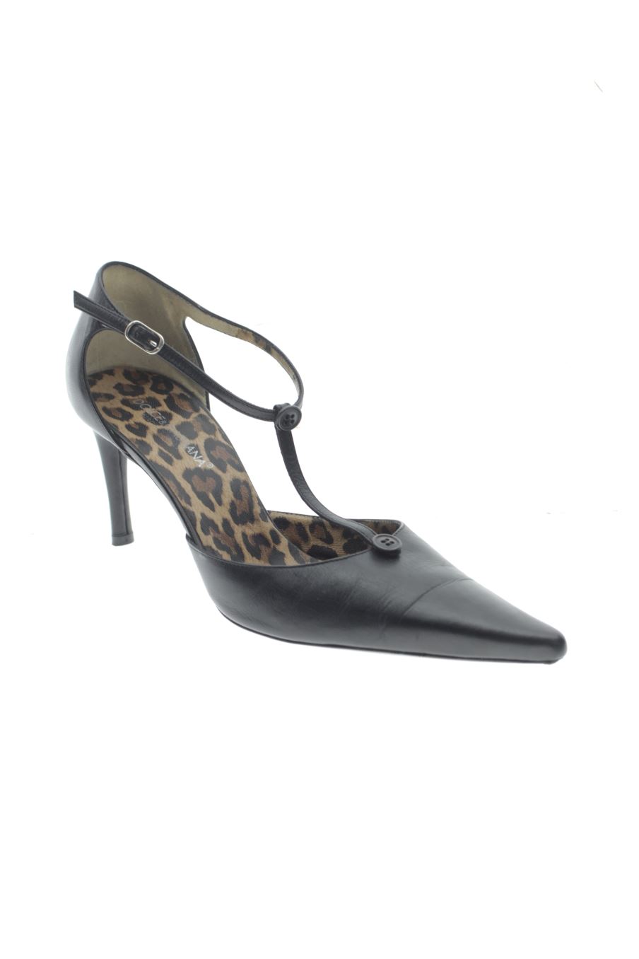 Sandalias tacon de Dolce & Gabbana de la talla 36, de color animal print de