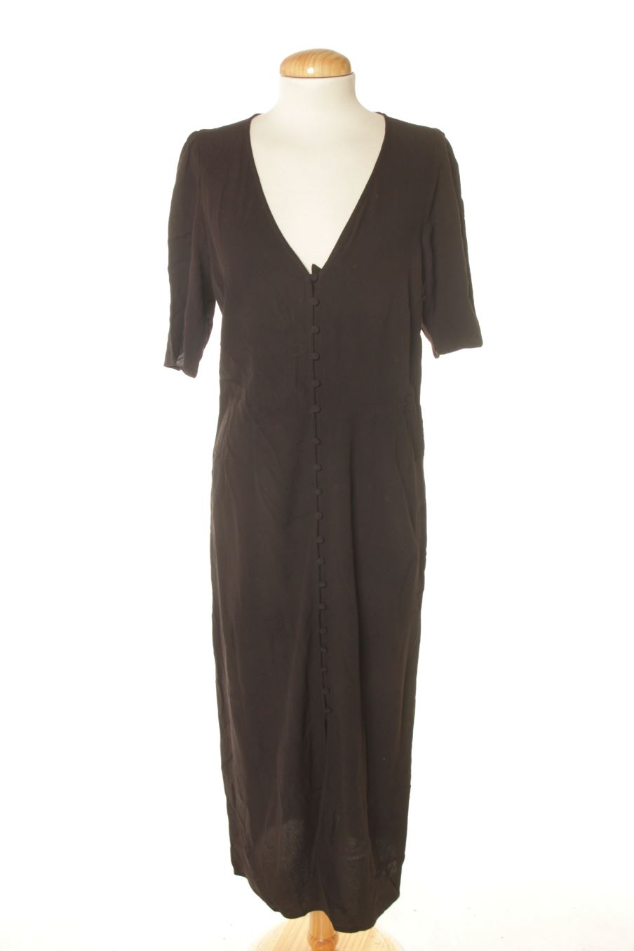 Vestito casual de H&M de la talla M, de color nero