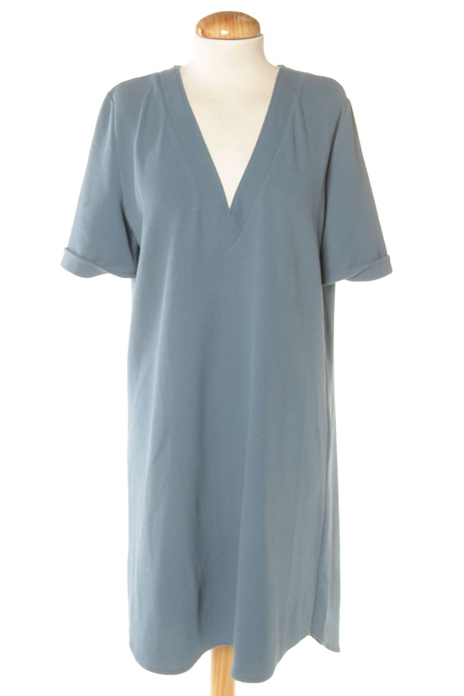 Robe casual Zara de la taille S, de couleur bleu