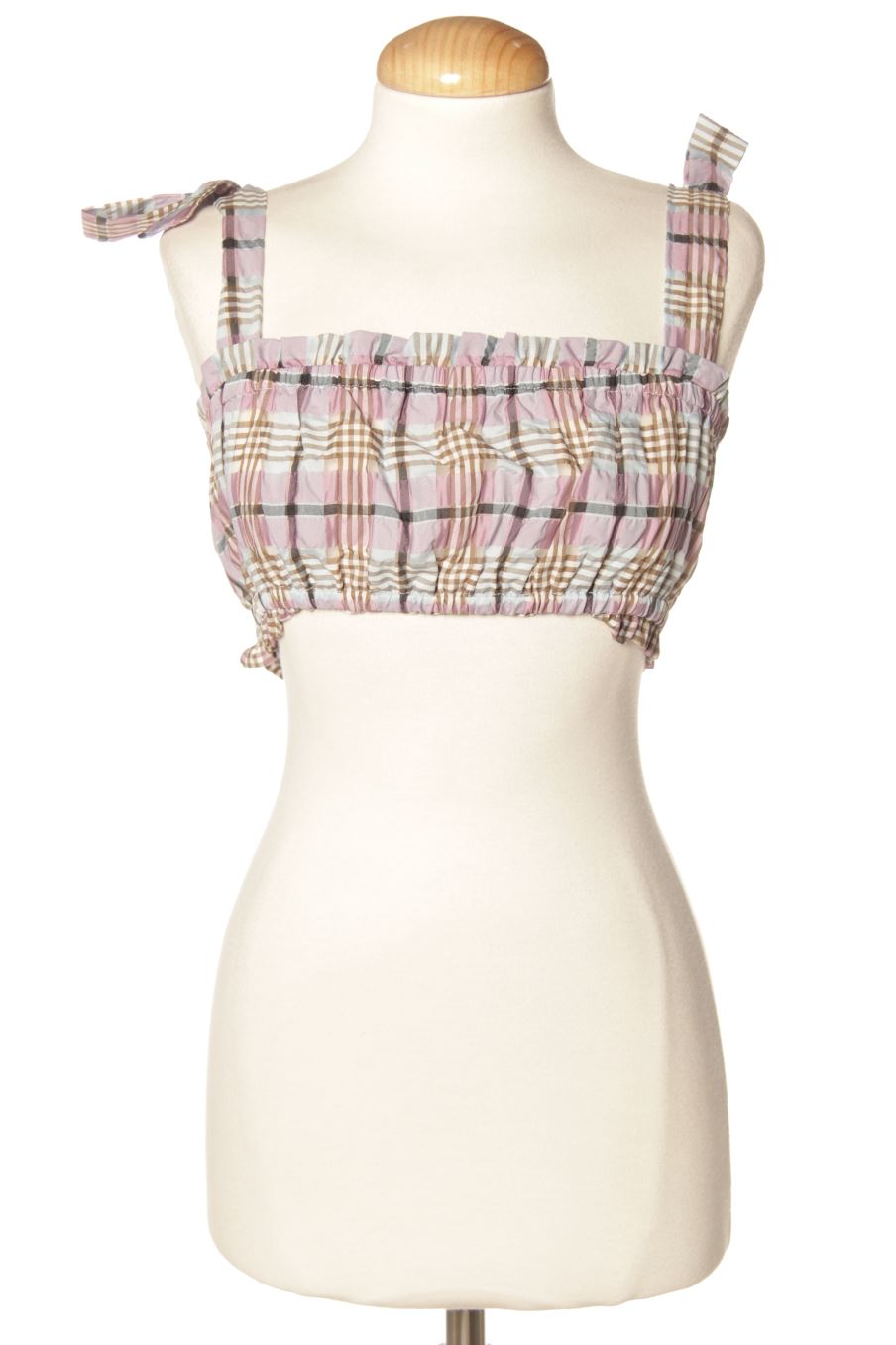 Top Mango de la taille S, de couleur carreaux