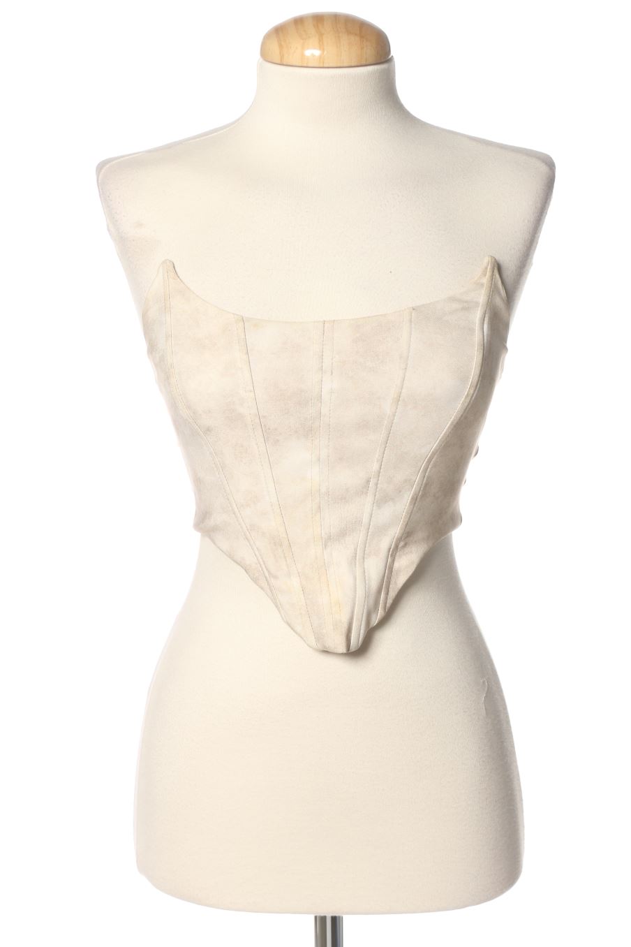 Top de Bershka de la talla S, de color beige