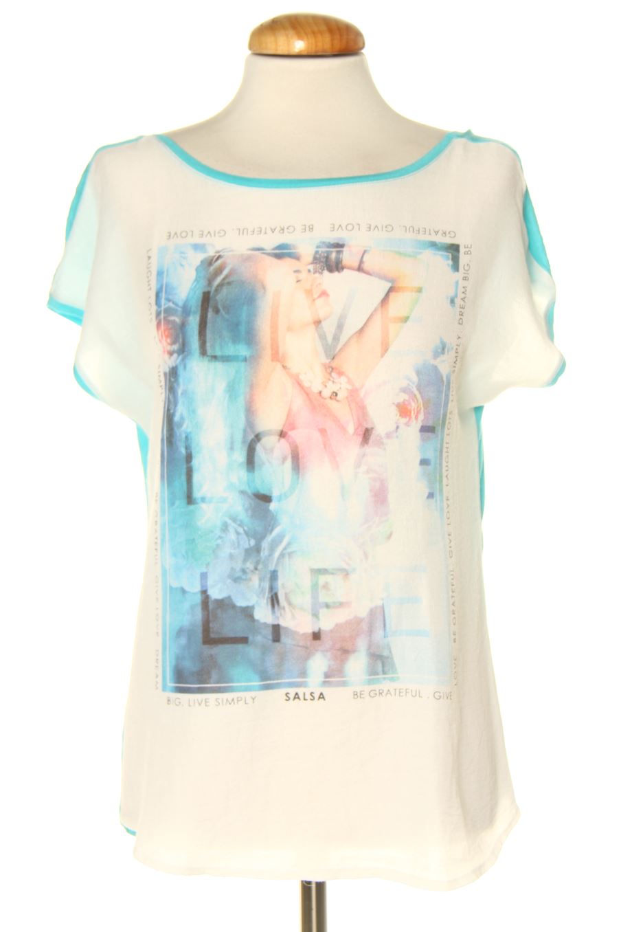 T-shirt salsa de la taille S, de couleur imprimés