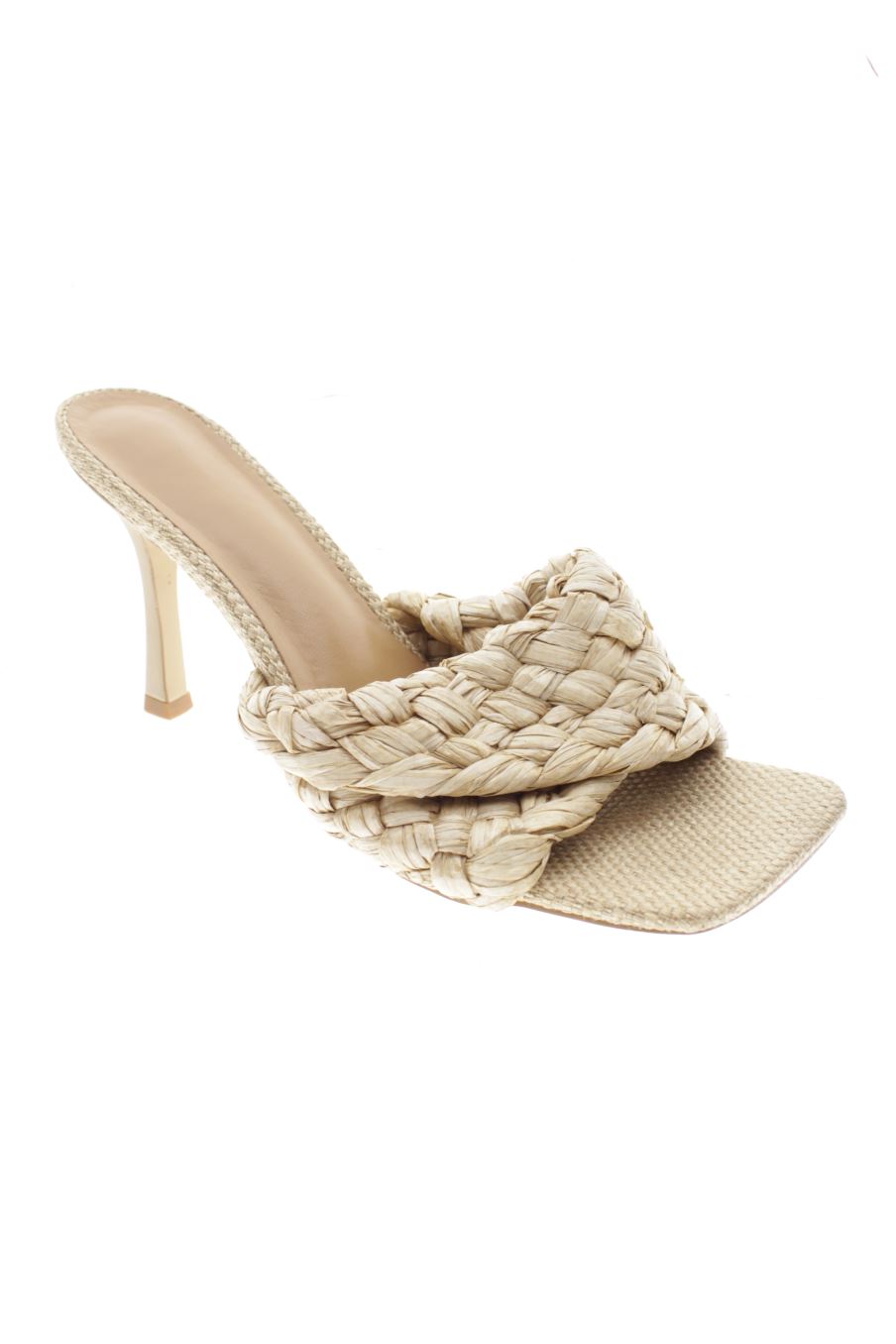 Sandalias tacon de PERCENTIL de la talla 41, de color beige de