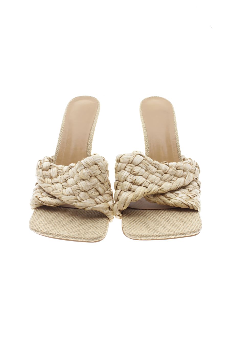 Sandalias tacon de PERCENTIL de la talla 41, de color beige de