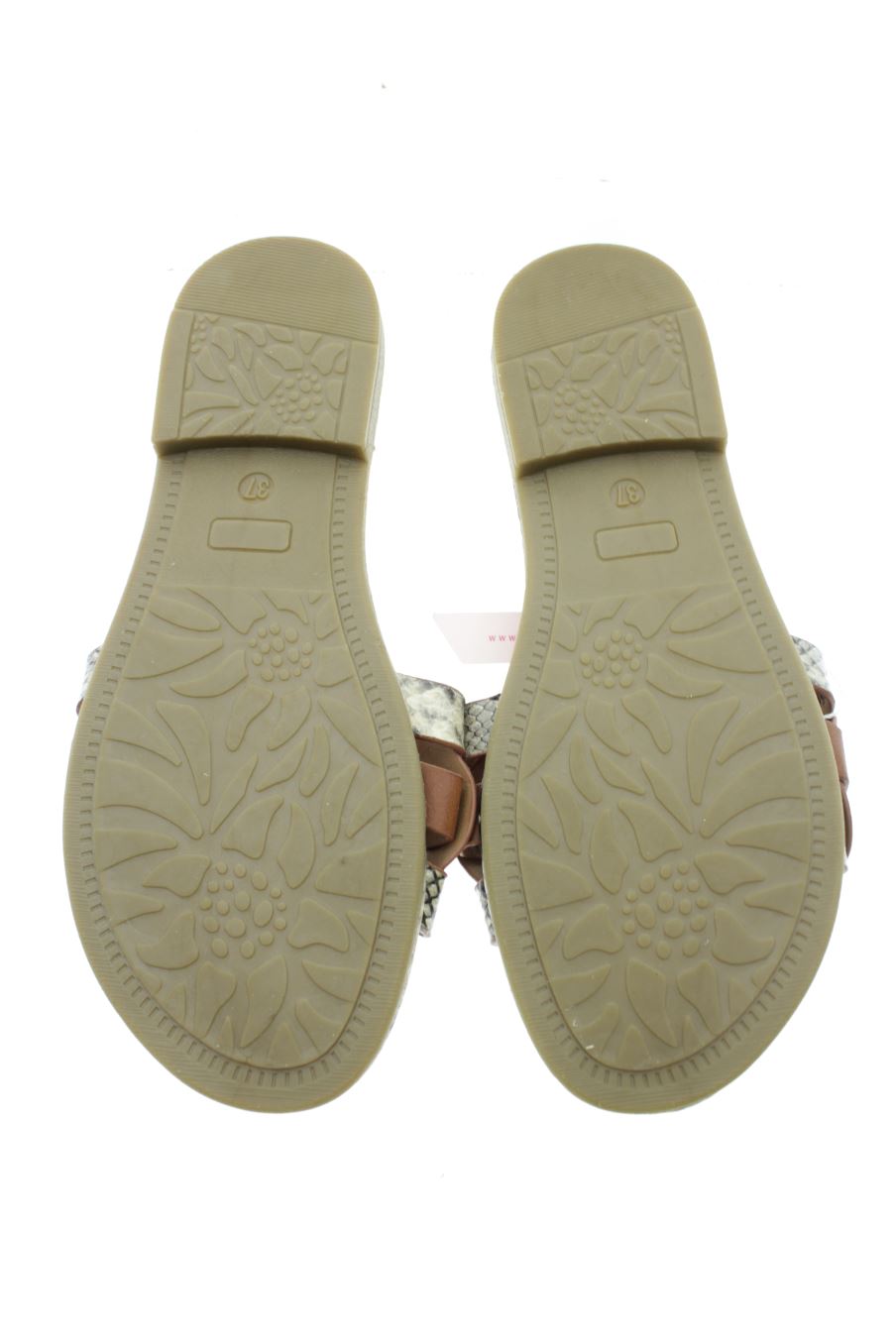 Flache Sandalen von MariaMare in der Grösse 37, in der Farbe animal print aus