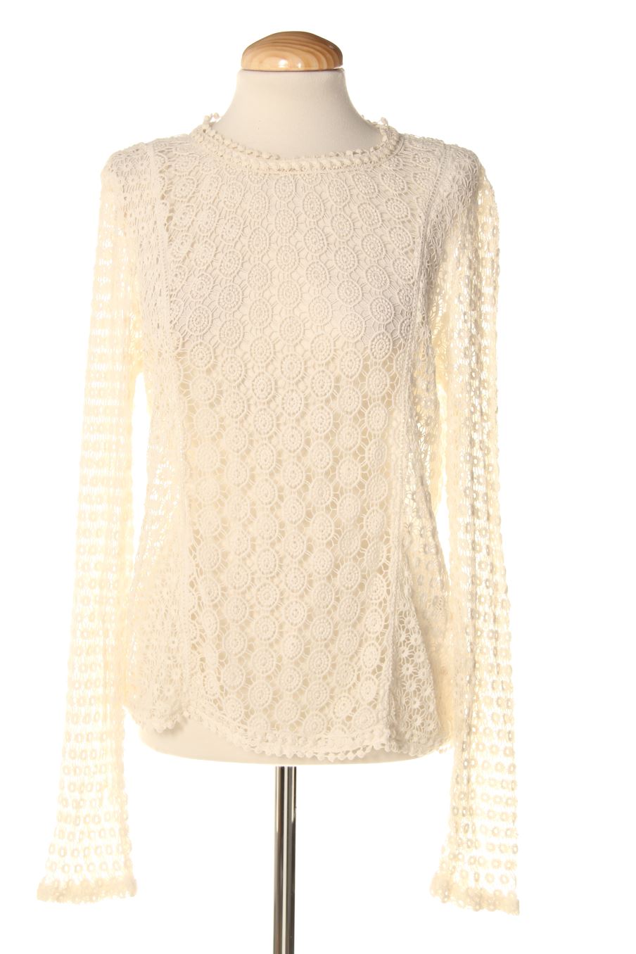 Blusa de manga larga de J.c.Sophie de la talla M, de color beige