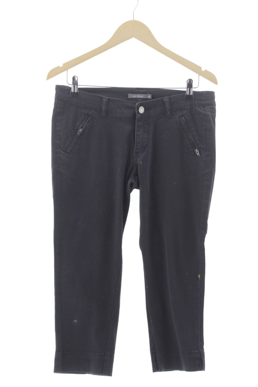 Vaquero de Easy wear de la talla 38, de color negro de ropa vaquera