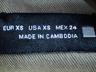 Pantalón de Zara de la talla XS, de color verde