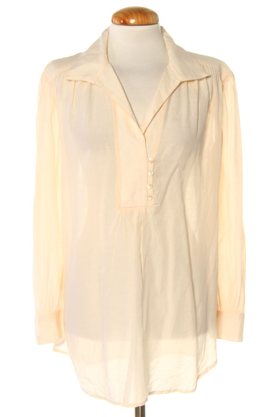 Blouse à manches longues Mango de la taille S, de couleur corail