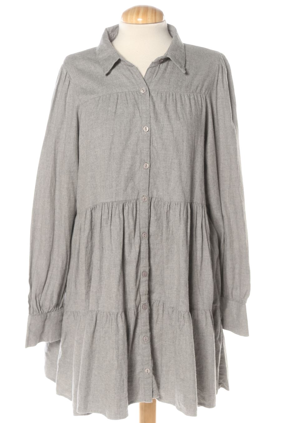 Vestito casual de Zara de la talla L, de color grigio