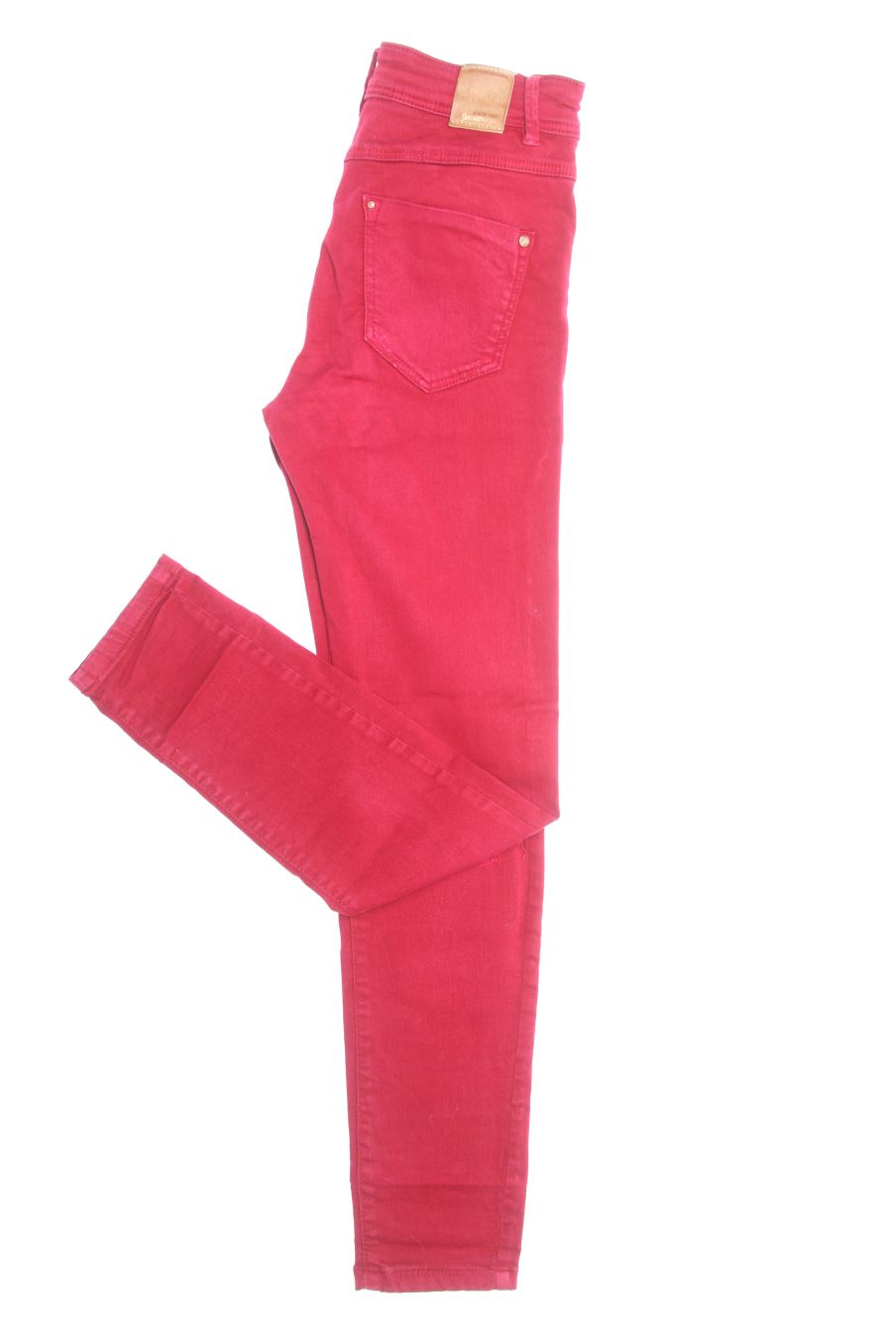 Vaqueros de Stradivarius de la talla 34, de color burdeos de ropa vaquera