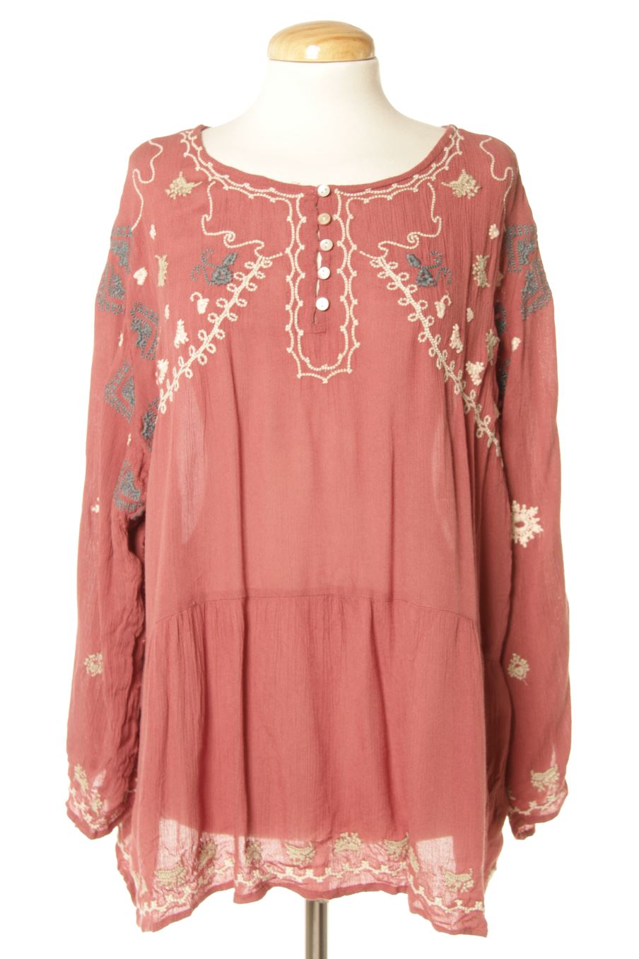 Blusa de manga larga de Couchel de la talla L de color rosa