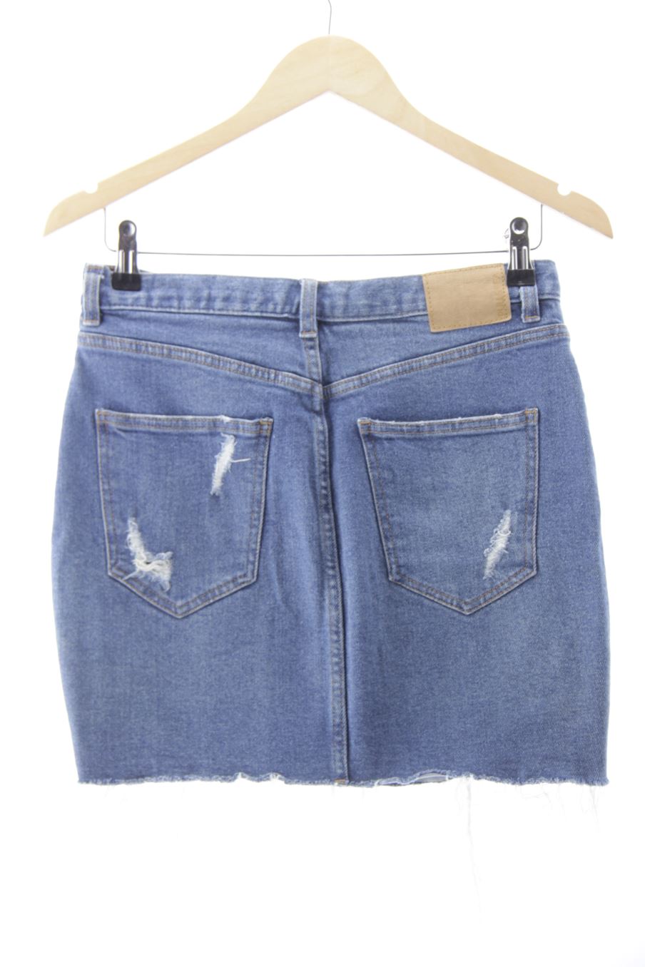 Jupe Pull & Bear de la taille L, de couleur bleu