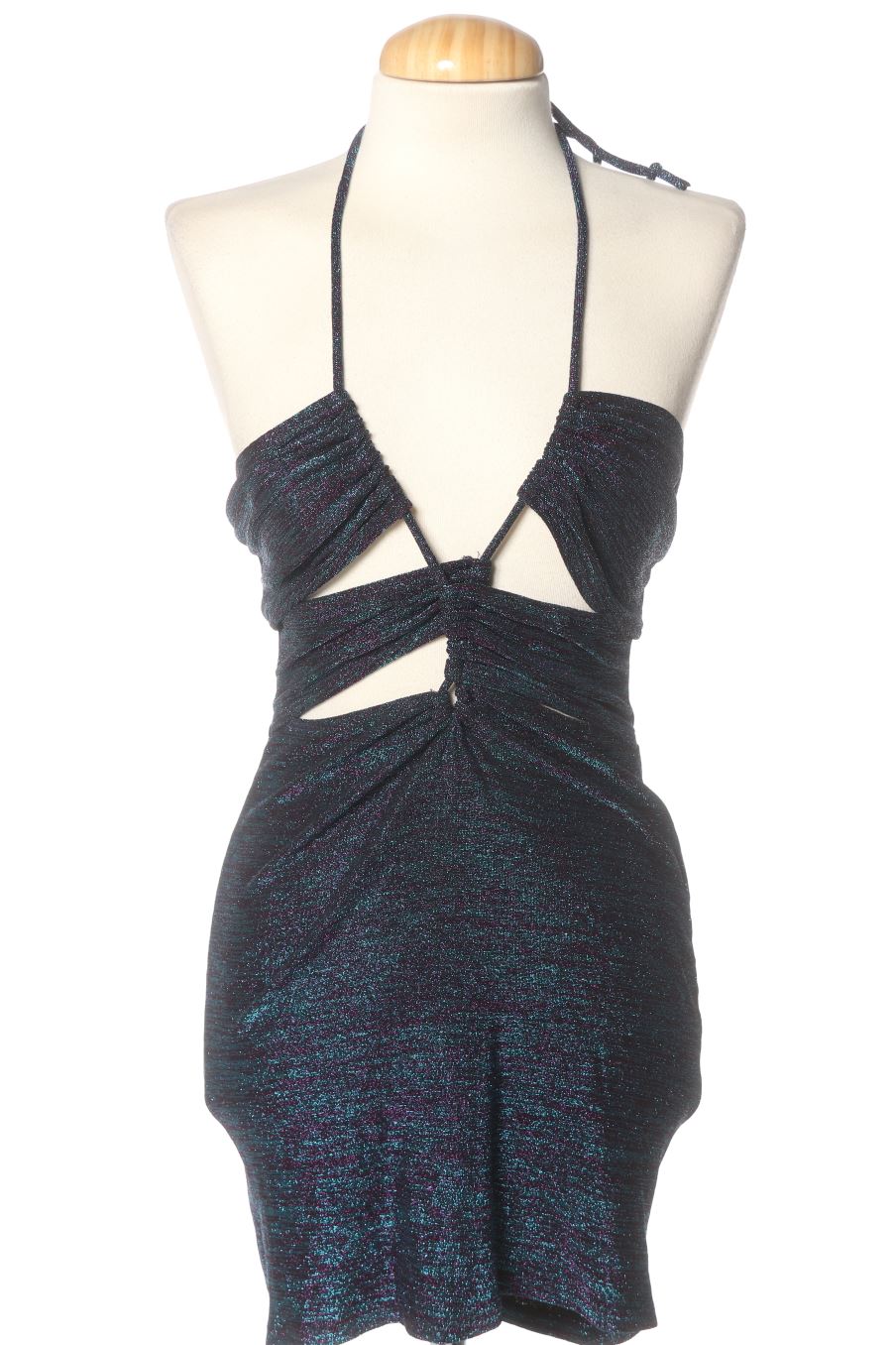 Robe casual Pull & Bear de la taille M, de couleur bleu