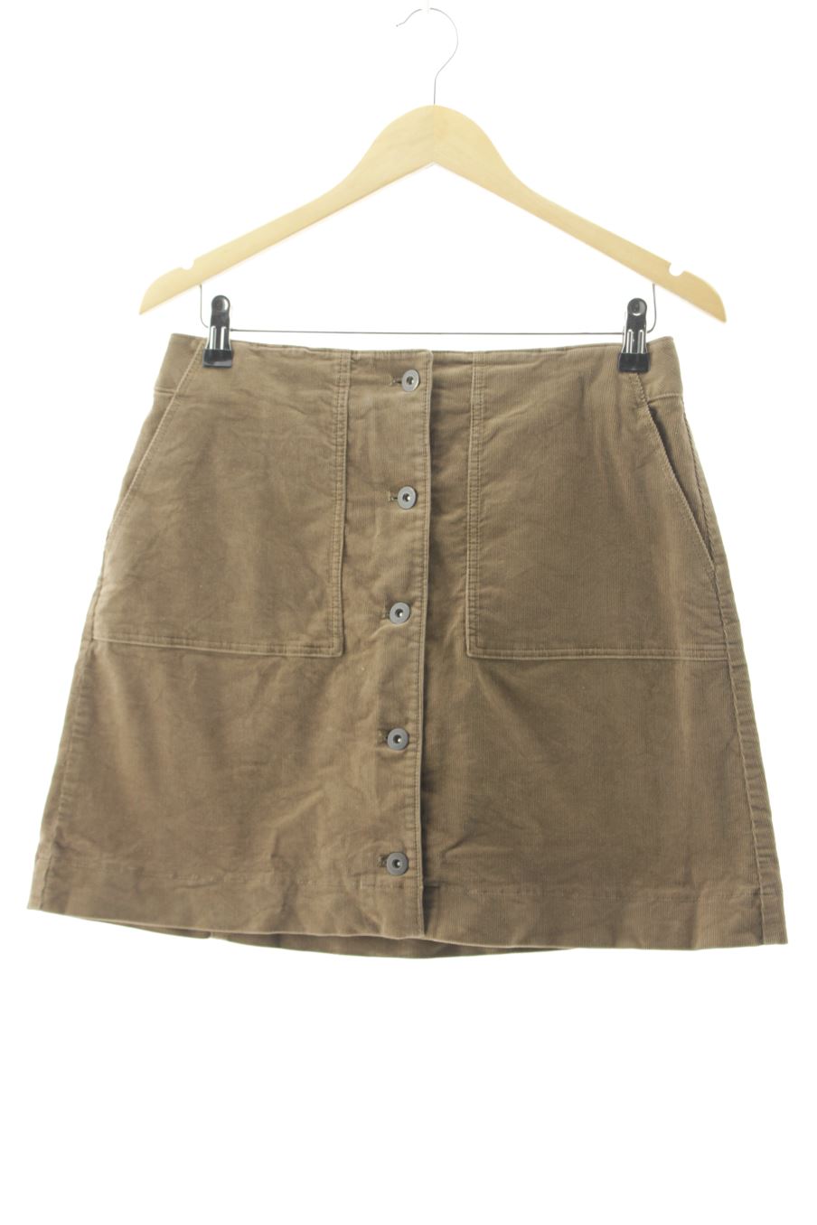 Falda de Uniqlo de la talla 38, de color marrón