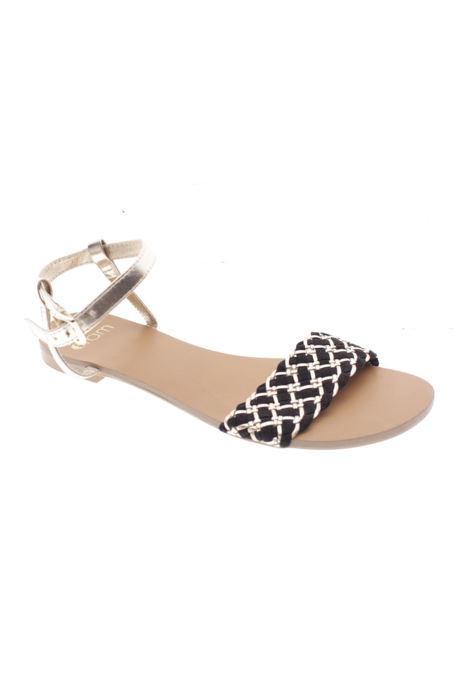 Sandalias planas de Éram de la talla 36, de color negro de