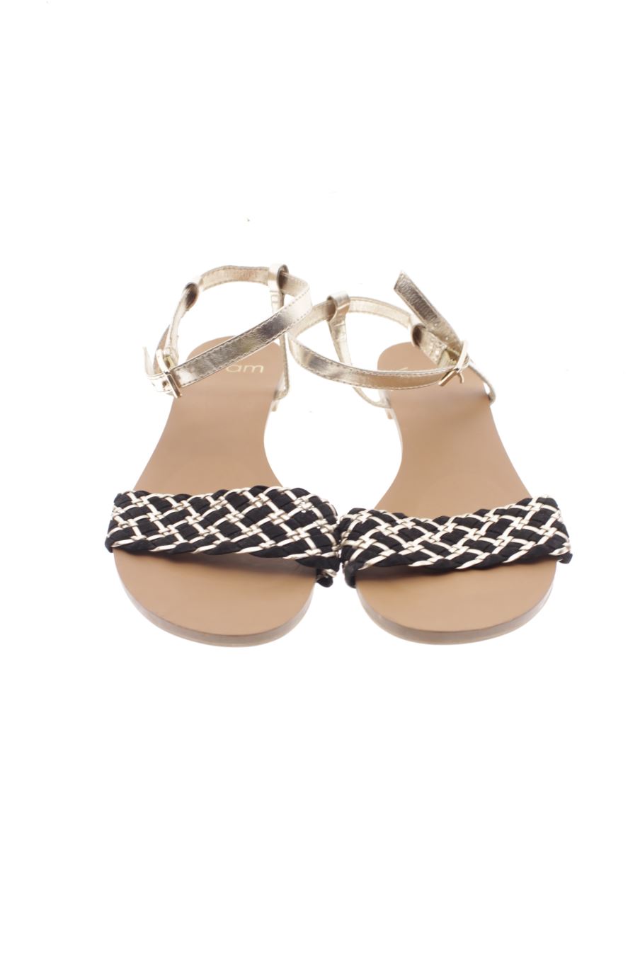 Sandalias planas de Éram de la talla 36, de color negro de