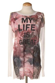 Langärmeliges T-Shirt S Denny rose