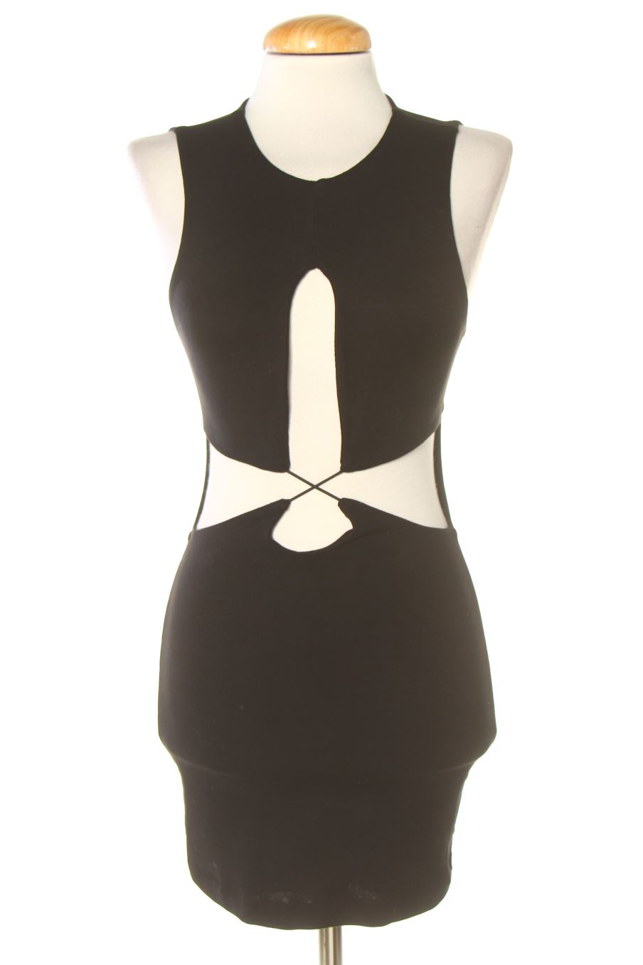 Vestito de Zara de la talla S, de color nero