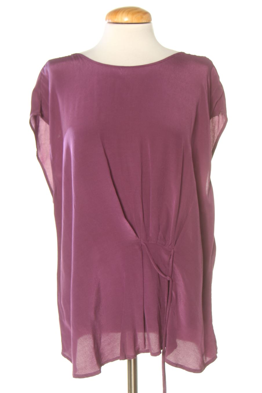 Kurzärmelige Bluse von El Corte Ingles Größe L, Farbe Violett, für