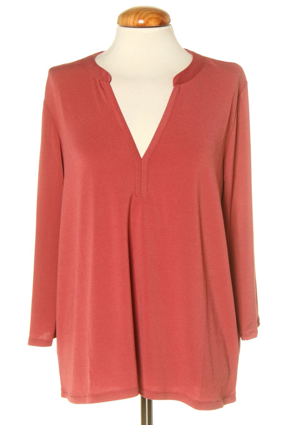 Blouse à manches longues Cortefiel de la taille L, de couleur bordeaux